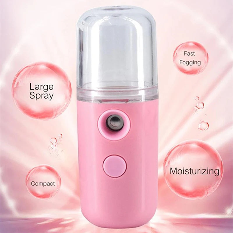 Mini Nano Spray Face Steamer Moisturizing Facial Sprayer Beauty Instrument USB Humidifier Nebulizer Beauty Skin Care Tools