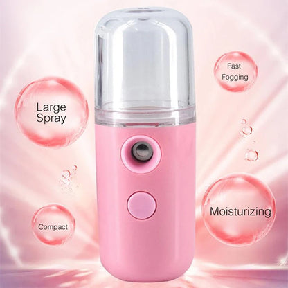 Mini Nano Spray Face Steamer Moisturizing Facial Sprayer Beauty Instrument USB Humidifier Nebulizer Beauty Skin Care Tools
