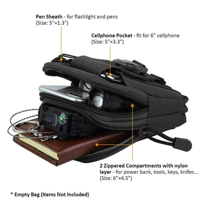 EDC Utility Gadgets Multi-purpose Waist Bag Bag Camping Hiking Outdoor gear Cell phone holster wallet bag Phone wallet