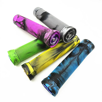 Ultralight Stripe Non-slip Mountain Bike Grips Handle Set Soft Shock-absorbing Mixed Color Mtb Bicycle Grips Cycling Parts