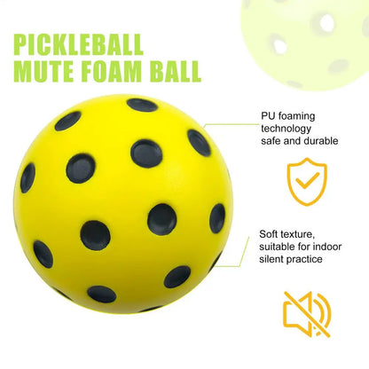 Foam Pickleball Balls Foam Balls Bounce Ball Consistent Bounce Practice Ball Pickle Balls for Pickleball Training Indoor