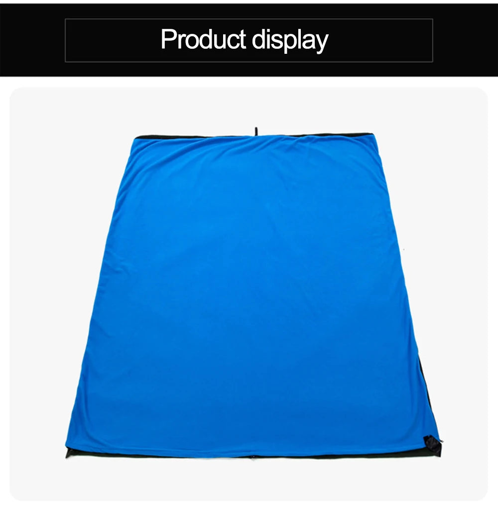 Outdoor fleece sleeping bag 180x80cm single down sleeping bag inner lining warm sleeping bag outdoor camping and travel supplies