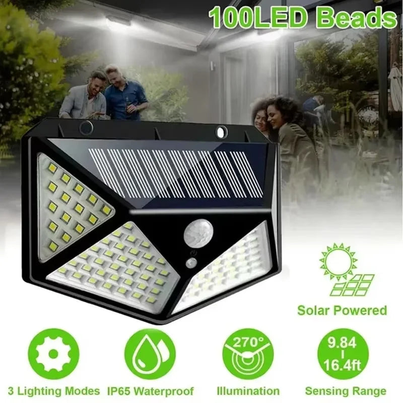 1Pack LED Solar Stair Light Lamp Waterproof Passage Courtyard Guardrail Step Night Light for Outdoor Garden Borders Terrace