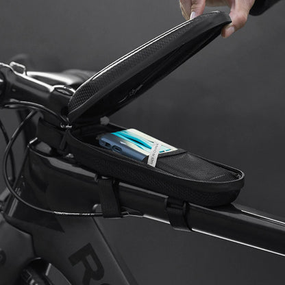ROCKBROS Bike Bag,Waterproof Front Frame Top Tube Bicycle Pouch,Large Capacity Cycling Front Storage Bag for Mountain Road Bikes
