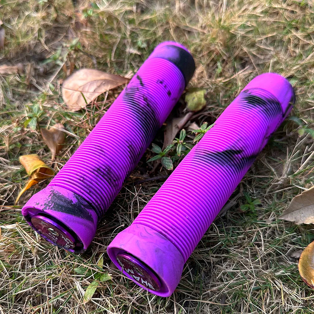 Ultralight Stripe Non-slip Mountain Bike Grips Handle Set Soft Shock-absorbing Mixed Color Mtb Bicycle Grips Cycling Parts