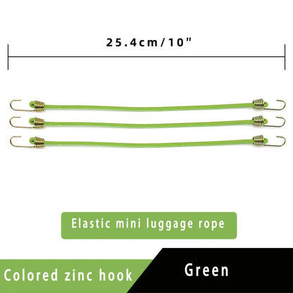 Elastic Bungee Cord Heavy Duty Luggage Straps Rope Hooks 25-30cm Stretch Tie Tent Outdoor Accessories