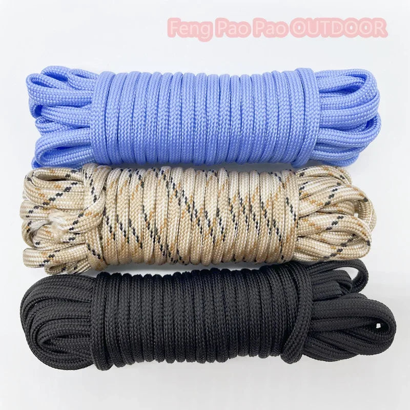 7-Cores 550 Paracord Rope 30 M Dia.4mm For Outdoor Camping Survival Lanyard Parachute Cord Hiking Tent Accessories
