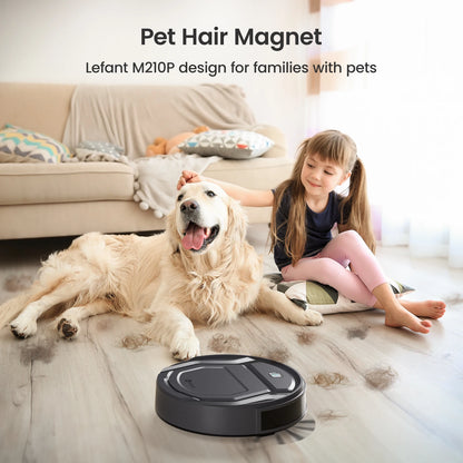 Lefant M210 Pro Robot Vacuum Cleaner, 2200Pa Powerful Suction, 120 Mins Runtime, Automatic Self-Charging, Wi-Fi/App/Alexa Contro