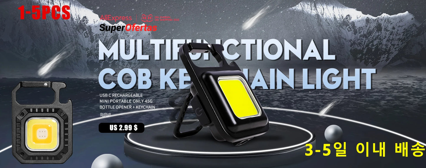 ZHIYU Portable Mini Flashlight Q5+COB Led Headlamp High Power Rechargeable Built-in Battery Outdoor Camping Fishing Headlight