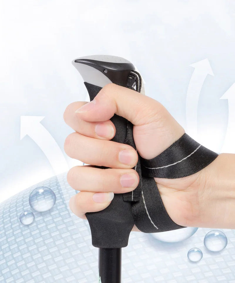 Trekking Stick 5-Section Telescopic Folding Trekking Poles Outdoor Camping Ultralight Portable Foldable Walking Hiking Stick