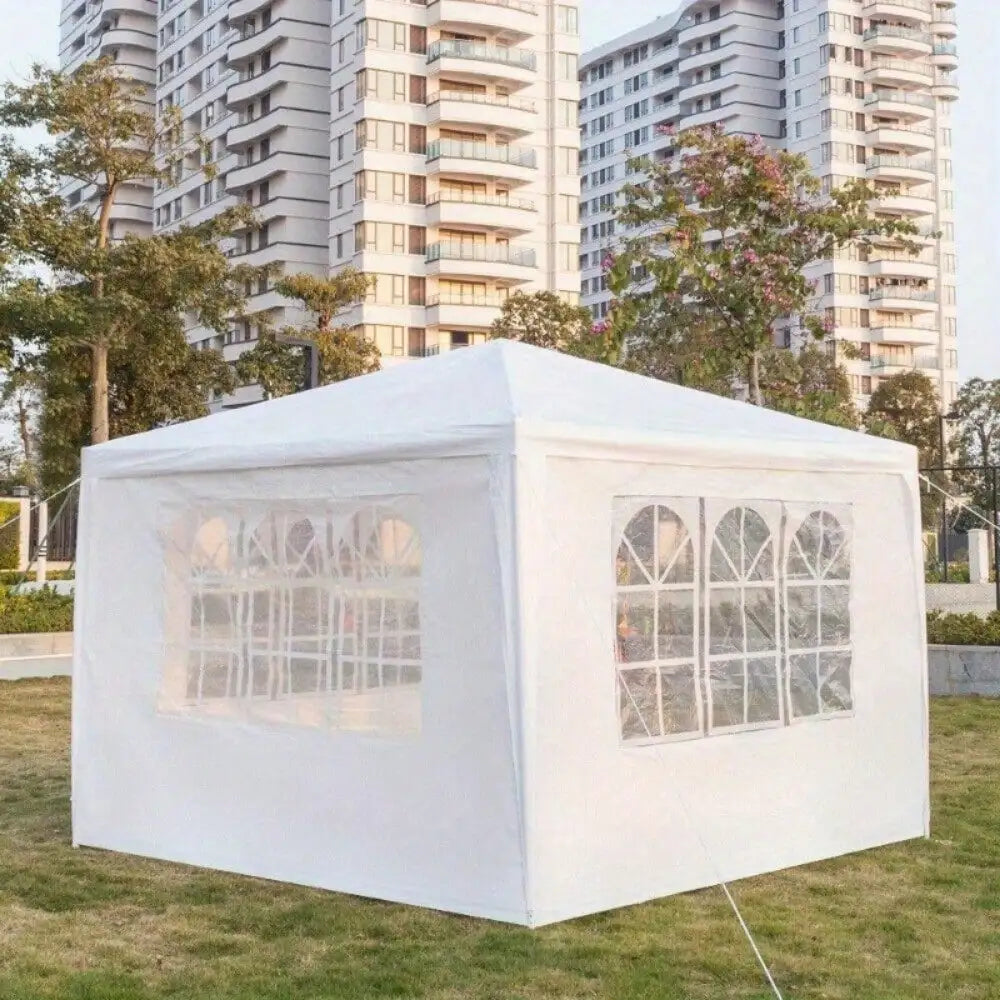 10'x 10'Party Wedding Tent Outdoor Gazebo Canopy Tent Heavy Duty w/3 Sidewalls