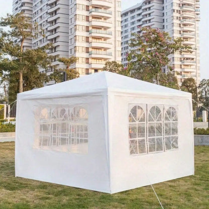 10'x 10'Party Wedding Tent Outdoor Gazebo Canopy Tent Heavy Duty w/3 Sidewalls