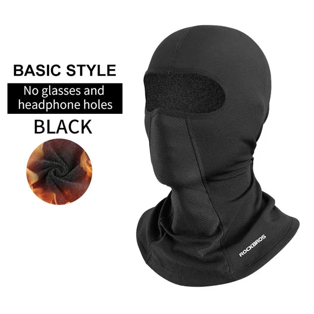 ROCKBROS Keep Warm Balaclava Winter Women Men's Motorcycle Bike Helmet Inner Cap Cycling Skiing Face Mask Thermal Windproof Hat