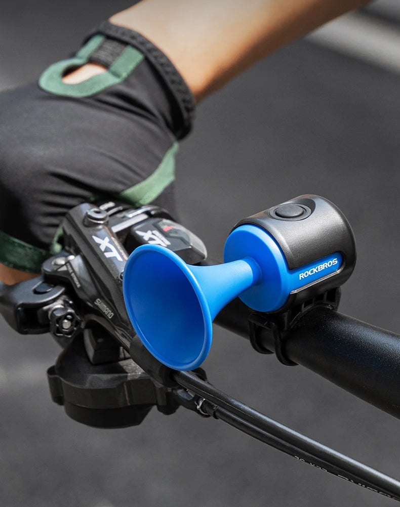 ROCKBROS Bicycle Bell Ring Bike Electronic Loud Horn Safety Alarm Electric Waterproof Bicycle Warning Bell Bicycle Accessories