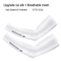 ROCKBROS Ice Fabric Running Camping Sleeves Breathable Sleeve Quick Dry Arm Protect UV400 Arm Cover Summer Sports Safety Gear