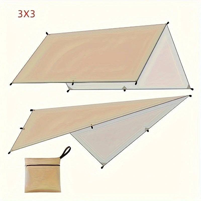 5x3m 4x3m 3x3m Waterproof Tarp Tent Shade Ultralight Garden Canopy Sunshade Outdoor Camping Awning Tourist Beach Sun Shelter