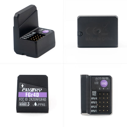 Flysky FGr4D Receiver Built-in Dual-Antenna PWM/PPM/i-BUS2/S.BUS/i-BUS Output Receiver for All AFHDS 3 Transmitter