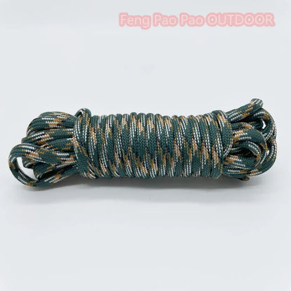7-Cores 550 Paracord Rope 30 M Dia.4mm For Outdoor Camping Survival Lanyard Parachute Cord Hiking Tent Accessories