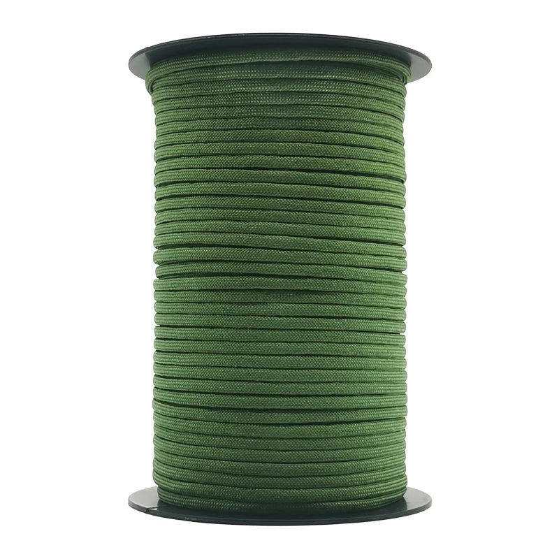 Army Green Black Paracord 550 Climbing Lanyard Tent Rope 4mm 7 Stand Lanyard Paracord Survival For Hiking Camping