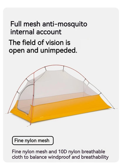 Naturehike Upgrade 10D Cloud Up Camping Tent 980g Ultralight 2 Persons Outdoors Camping 10D Silicone Hiking Tent With free Mat