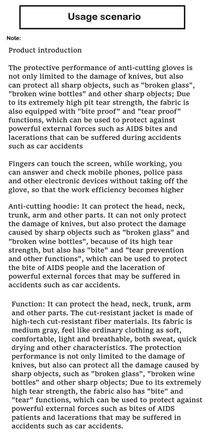 Multifunctional Safety Accessories, Stab-resistant Clothing HJumping, Outdoor Tool, Camping Survival, Emergency Equipment