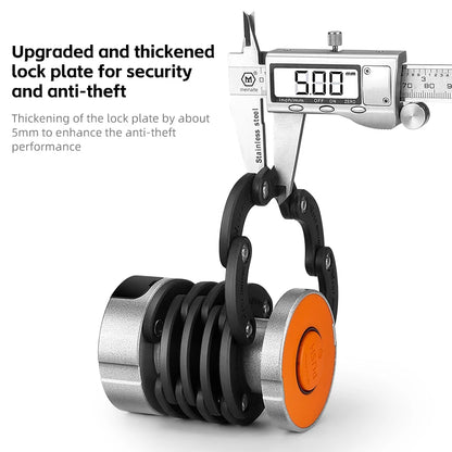 WEST BIKING Foldable Bike Lock Key Password Security Anti-Theft Lock MTB Road Bicycle Scooter Electric Bike Cycling Chain Lock