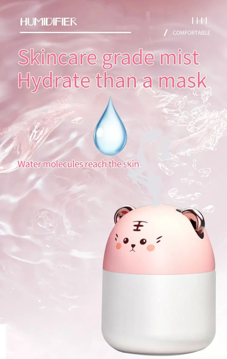 Cute Pet Humidifier Mini Office Desktop Air Conditioning Room Air Humidification Usb Small Household Heavy Fog Spray