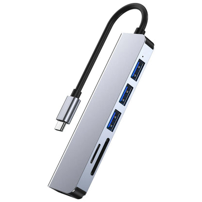 Type C+ USB HUB USB3.0 Dongle USB2.0 Disk Extend Adapter Cable Splitter Phone Charger Dock Micro SD TF Memory Card Reader Writer