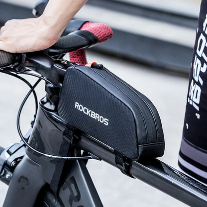 ROCKBROS Bike Bag Waterproof Reflective Front Top Frame Tube Bag Ultralight Bicycle Bag Cycling Bag Touring Riding Gear
