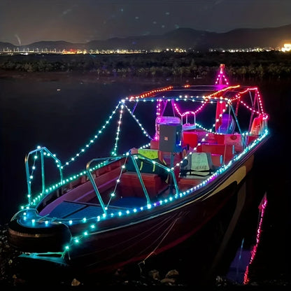 WS2812B RGB LED String 20m 10m 5m DIY Smart IC APP Bluetooth Remote Fairy Lights Dreamcolor Garden Party Christmas Wedding Decor