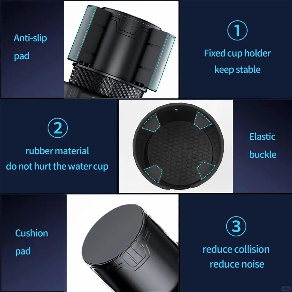 Car Cup Holder Expander,with Adjustable Base,Adjustable Cup Holder Expander for Car.Compatible with Yeti Stroller 14-46 Oz Expan