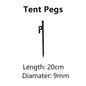 4mm Bold Sturdy Tent Rope High Reflective Luminous Windproof Tent Rope with Double Eye Buckle for Outdoor Camping,Dry,Bundle,Fix