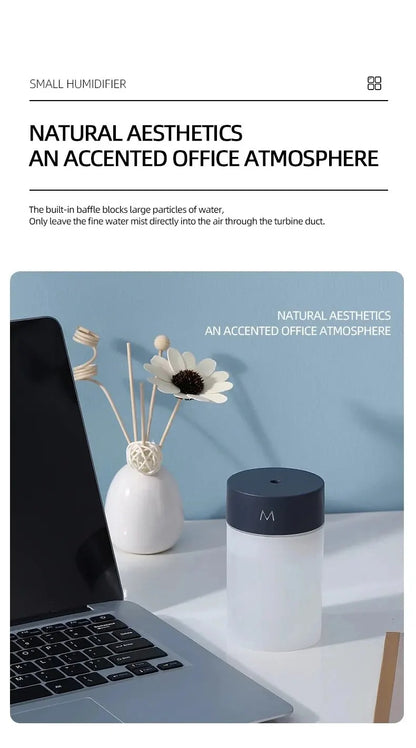 Mini Ultrasonic Air Humidifier Aromatherapy Diffuser Vehicle Mounted Portable Spray Usb Fragrance Essential Family Bedroom 260ml