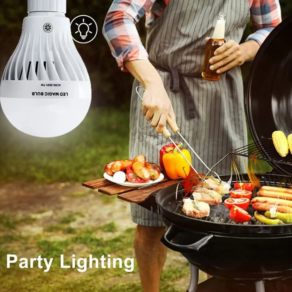 LED Camping Light E27 B22 Rechargeable Wireless Bulb Portable Lantern Light Emergency workshop Home Lamp For Outdoor Tent Lamp