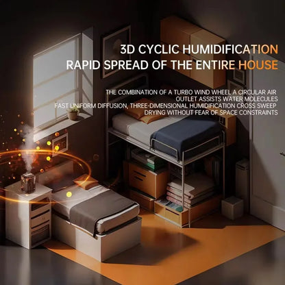 3L Air Humidifier Large Capacity 3 Spray Ports Household Atomizer USB Desktop Office umidificador Cool Mist Maker Aroma Diffuser