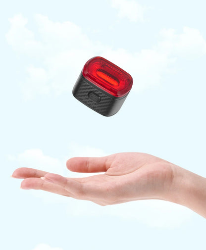 ROCKBROS Smart Bicycle Tail Rear Light Auto Stop Brake IPX6 Waterproof Type-C Charge Cycling Tail Taillight Bike LED Lights