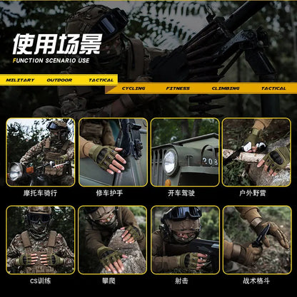 Z910 tactical gloves fully refer to outdoor mountaineering camping protection, wear-resistant and non-slip driving cycling glove