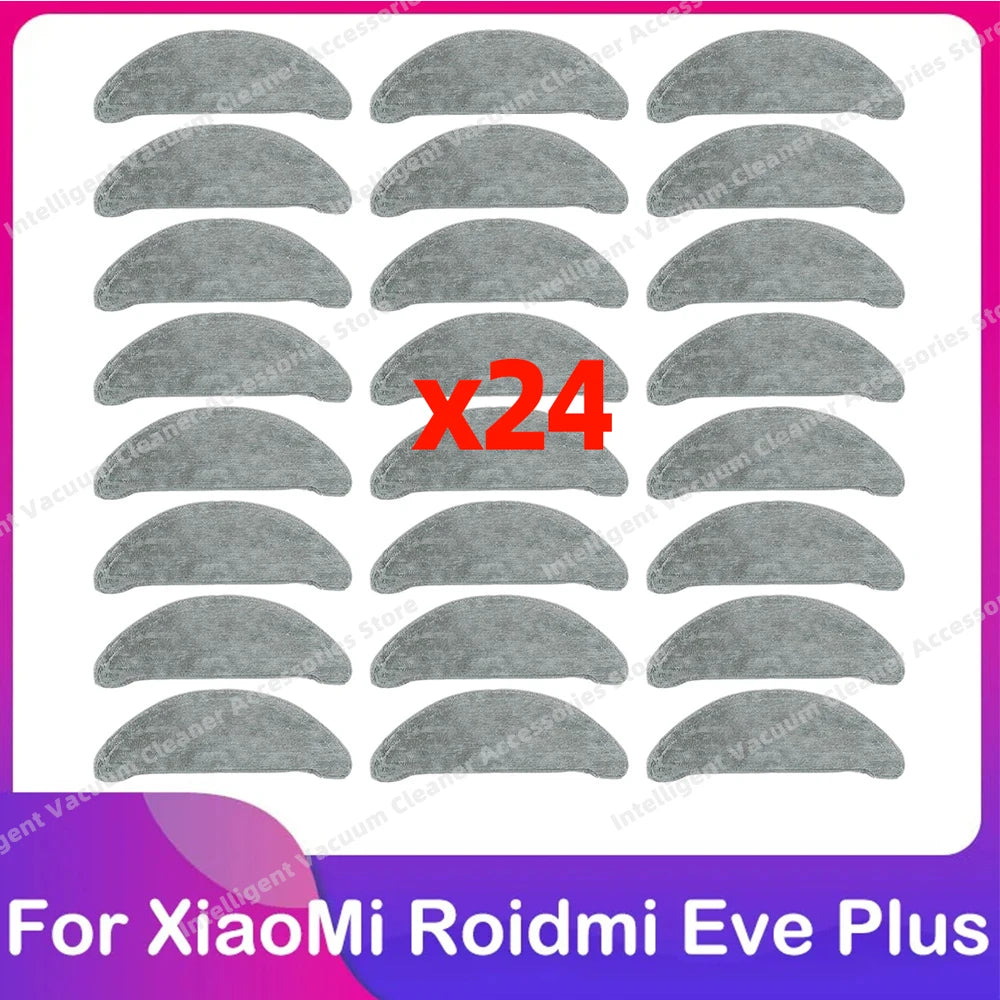 Compatible for Xiaomi Roidmi Eve Plus Robot Vacuum Cleaner Spare Main Side Brush HEPA Filter Dust Bag Mop Cloth Parts