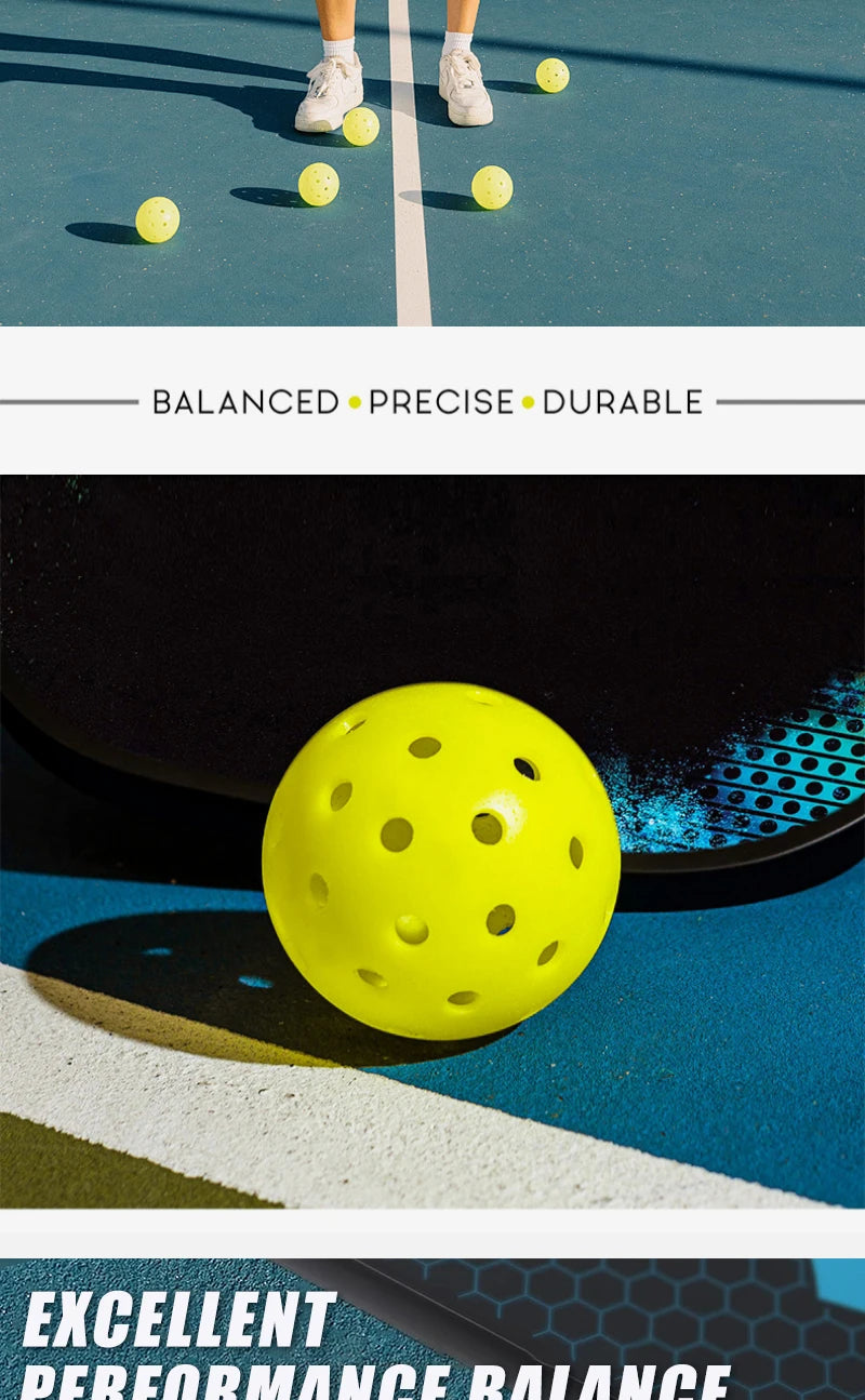 ALP Outdoor Pickleball 74mm Durable 40 Holes 26 Holes 1/3/6/12/100 Pieces/PCS 26g Original USA Professional Pickleball