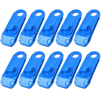 10 PCS Tent Crocodile Clip Tents Awning Wind Rope Clamp Plastic Clip Inverted Hook Design Bite Fastening for Outdoor Camping