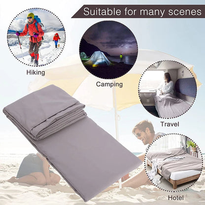 Breathable Portable Sleeping Bag Liner Sleeping Bag Tourism Mat Camping Outdoor Sleeping Bag Set Hotel Room Liner Anti-dirty