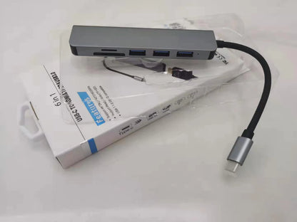 Type C+ USB HUB USB3.0 Dongle USB2.0 Disk Extend Adapter Cable Splitter Phone Charger Dock Micro SD TF Memory Card Reader Writer