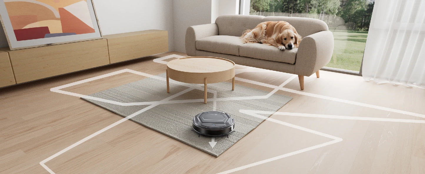 Lefant M210 Pro Robot Vacuum Cleaner, 2200Pa Powerful Suction, 120 Mins Runtime, Automatic Self-Charging, Wi-Fi/App/Alexa Contro