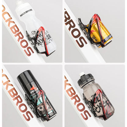 ROCKBROS Bicycle Water Bottle Plastic Outdoor Running Sports Squeeze Mug Cycling Kettle Bike Cup with Bottle Bracket