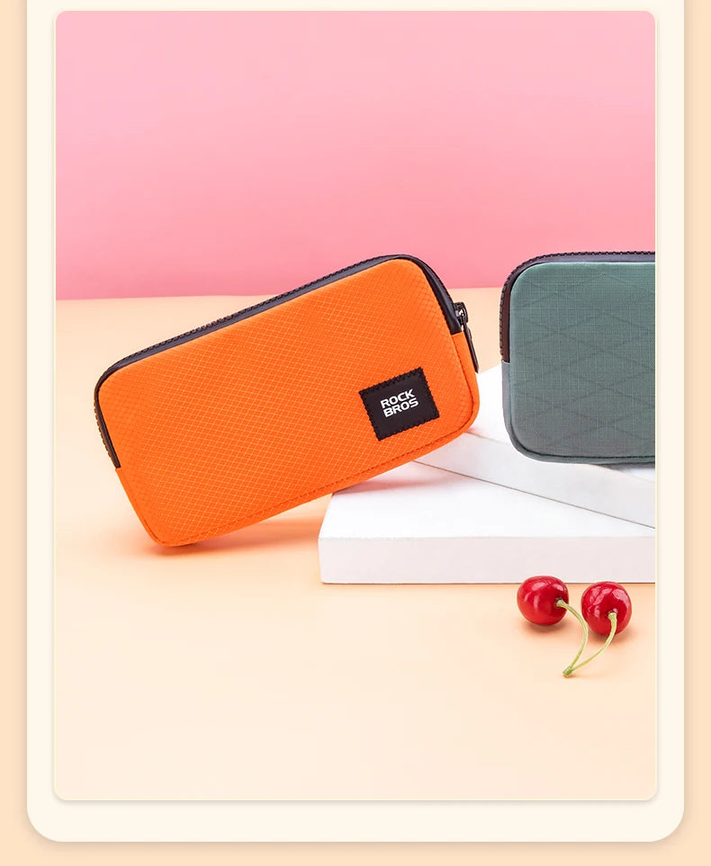 ROCKBROS Cycling Mobile Phone Bag Multi-functional Wallet Card Bag Lightweight Portable Bicycle Cycling Pocket Bag Commute Bag