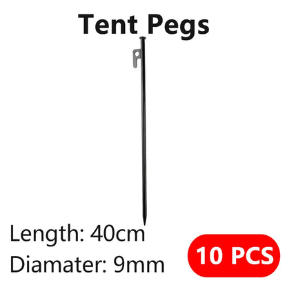 4mm Bold Sturdy Tent Rope High Reflective Luminous Windproof Tent Rope with Double Eye Buckle for Outdoor Camping,Dry,Bundle,Fix