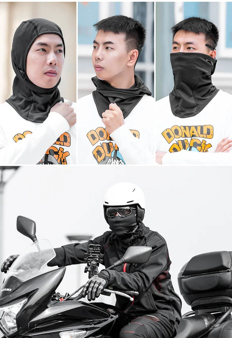 ROCKBROS Keep Warm Balaclava Winter Women Men's Motorcycle Bike Helmet Inner Cap Cycling Skiing Face Mask Thermal Windproof Hat