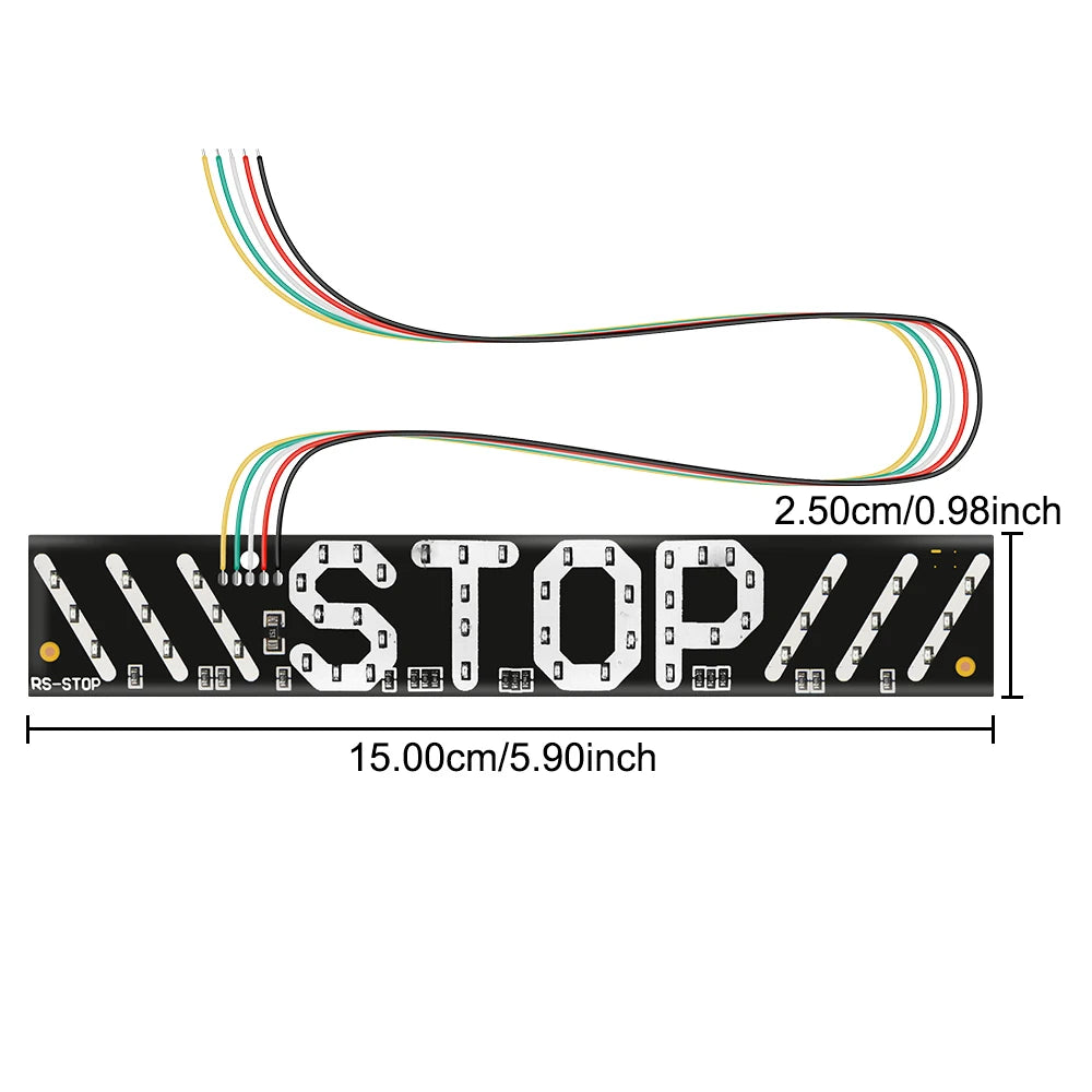 12V Taillights Motorcycle Turn Signal Lights With Stop Logo Flashing Brake Tail Lamps Turning Indicator LED Strips Waterproof