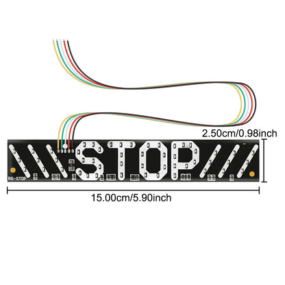 12V Taillights Motorcycle Turn Signal Lights With Stop Logo Flashing Brake Tail Lamps Turning Indicator LED Strips Waterproof