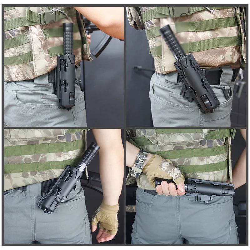 New Universal 360 Degree Tool Self Defense Safety EDC Rotation Outdoor Survial Kit Case Holster Black Holder